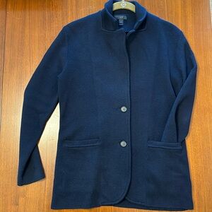 J Crew knit blazer navy size XS